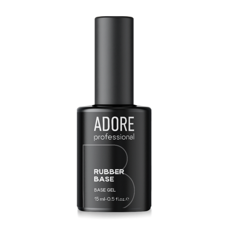 Rubber Base_15ml_front Базове покриття ADORE PROFESSIONAL Rubber base, 15 мл
