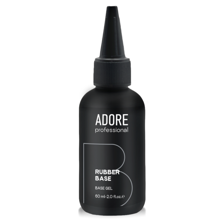 Rubber Base_60ml_front Базове покриття ADORE PROFESSIONAL Rubber base, 60 мл