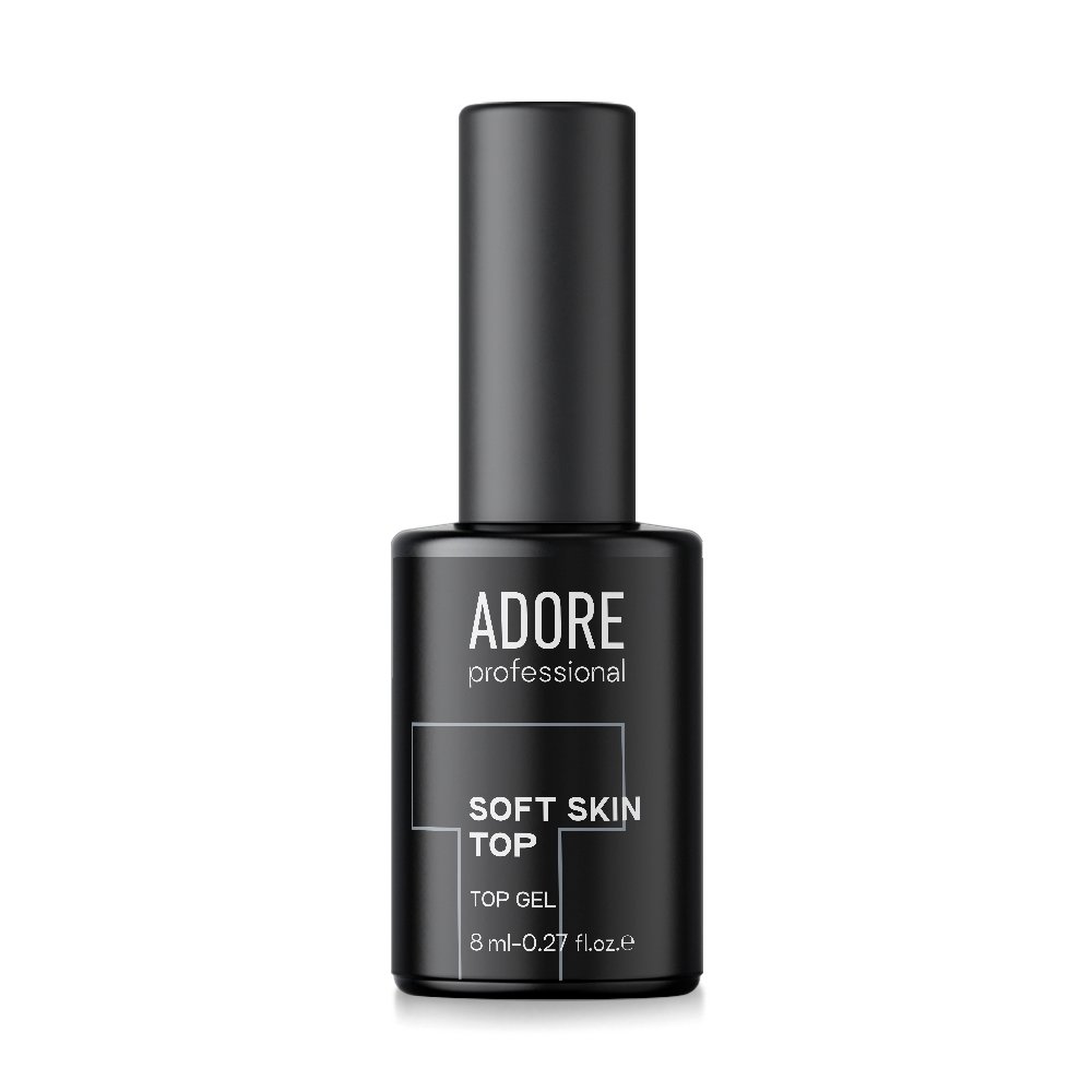 Soft Skin Top_8ml_front Матовий топ ADORE PROFESSIONAL Soft Skin Top без липкого шару ( з УФ фільтром), 8 мл