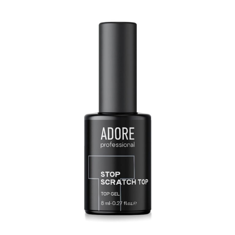 Топ без липкого шару (має помірний УФ фільтр) ADORE PROFESSIONAL Stop Scratch Top, 8 мл