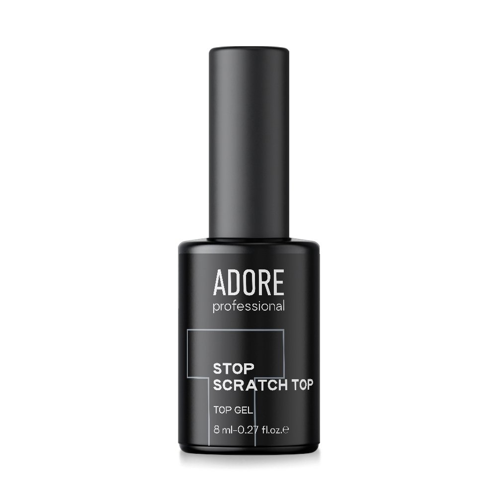 Stop Scratch Top_8ml_front Топ без липкого шару (має помірний УФ фільтр) ADORE PROFESSIONAL Stop Scratch Top, 8 мл
