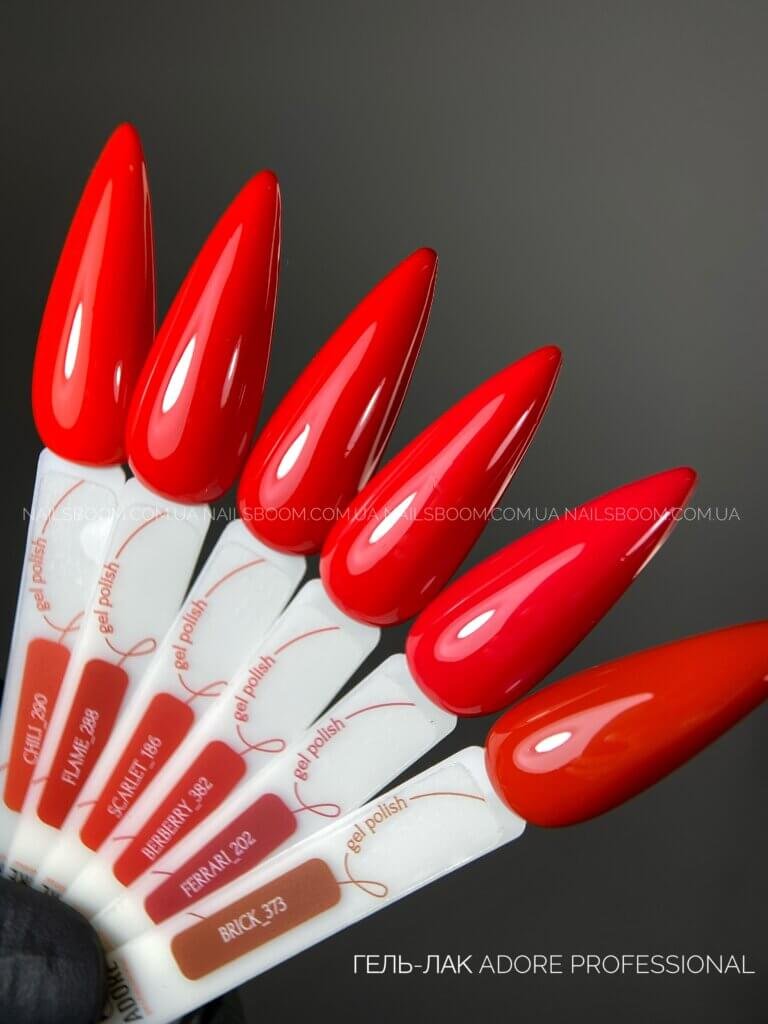 Гель-лак ADORE PROFESSIONAL 288 flame, 12 мл