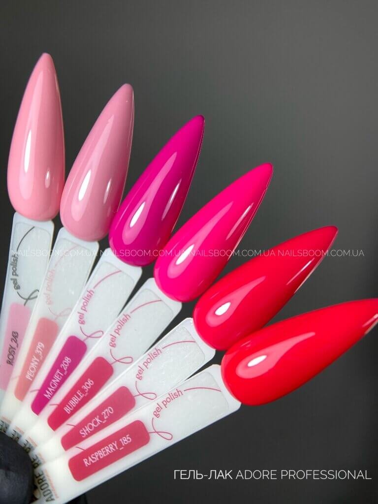 A607E02A-7D9A-4D32-BA76-D117D9AFDFA5 Гель-лак ADORE PROFESSIONAL 185 raspberry , 8 мл