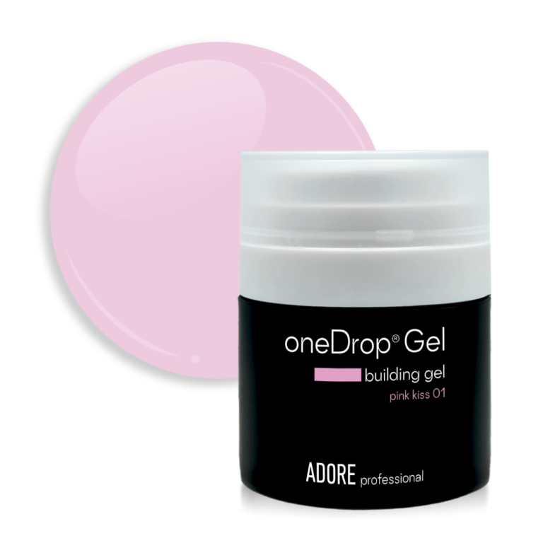 oneDrop Gel_01 Камуфлюючий гель ADORE PROFESSIONAL ONE DROP gel 01 - Pink Kiss, 30 мл