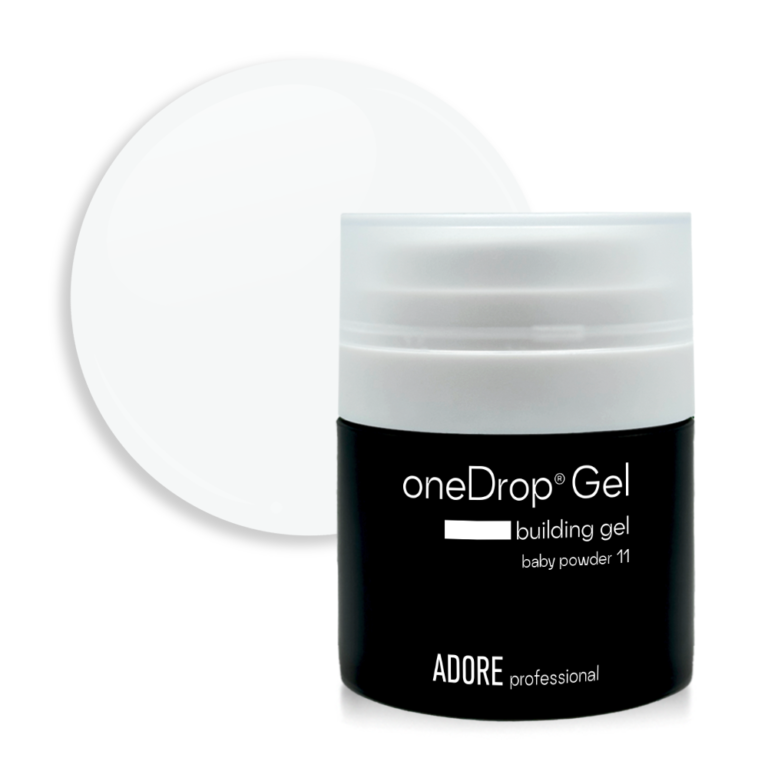 oneDrop Gel_11 Камуфлюючий гель ADORE PROFESSIONAL ONE DROP gel 11 - Baby Powder, 30 мл (молочний гель)