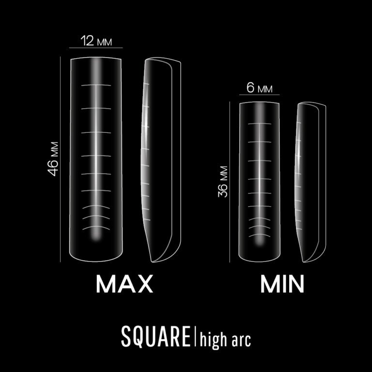 Верхні форми ADORE PROFESSIONAL PRO nail Forms Square High arc, 120 шт