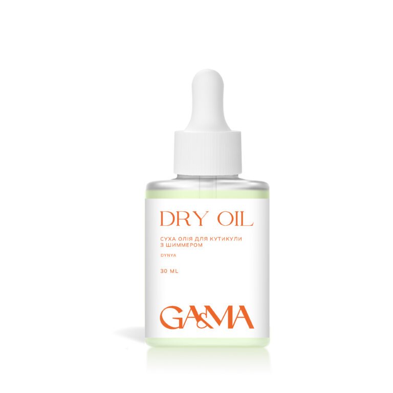 Dry oil Dynya з ши 30 ml Суха олія для кутикули GA&MA Диня з шимером, 30 мл