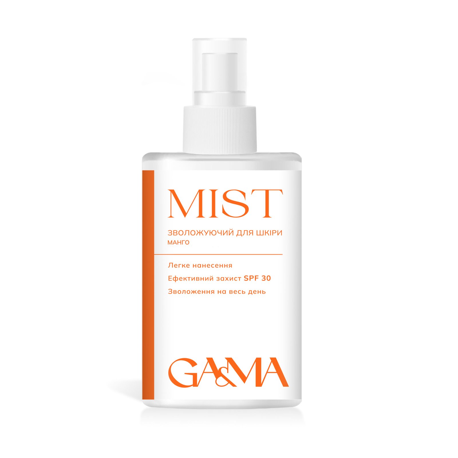 MIST зволожуючий для шкіри GA&MA з SPF 30 - манго, 300 мл