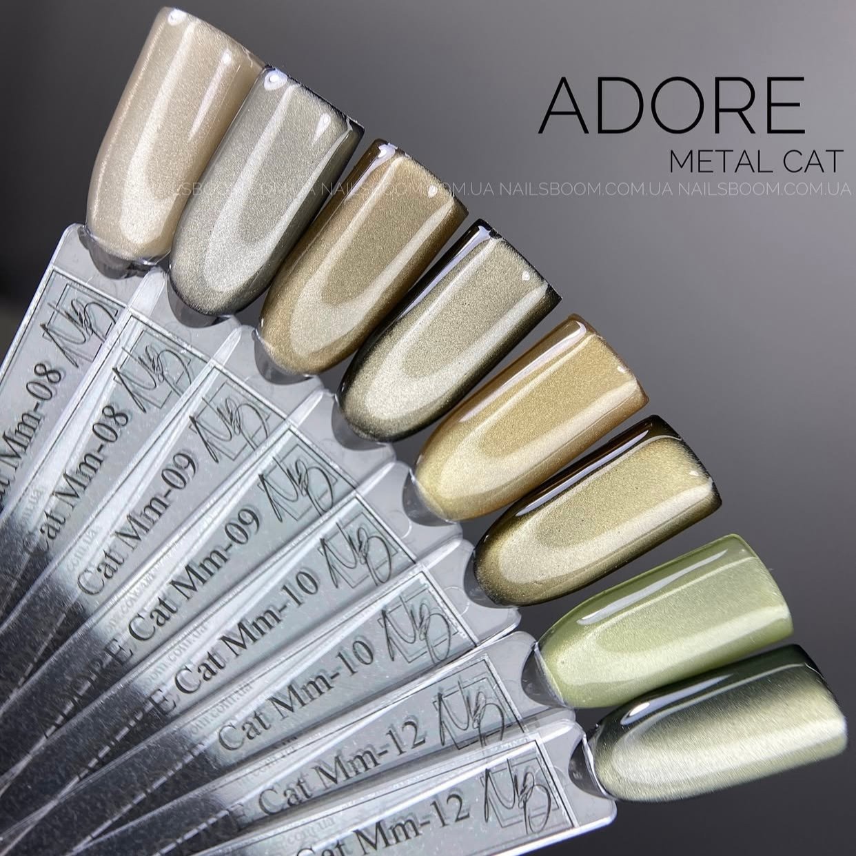 IMG_1878 Світловідбиваючий гель-лак котяче око ADORE PROFESSIONAL Crystal Flash C-01, 8 мл