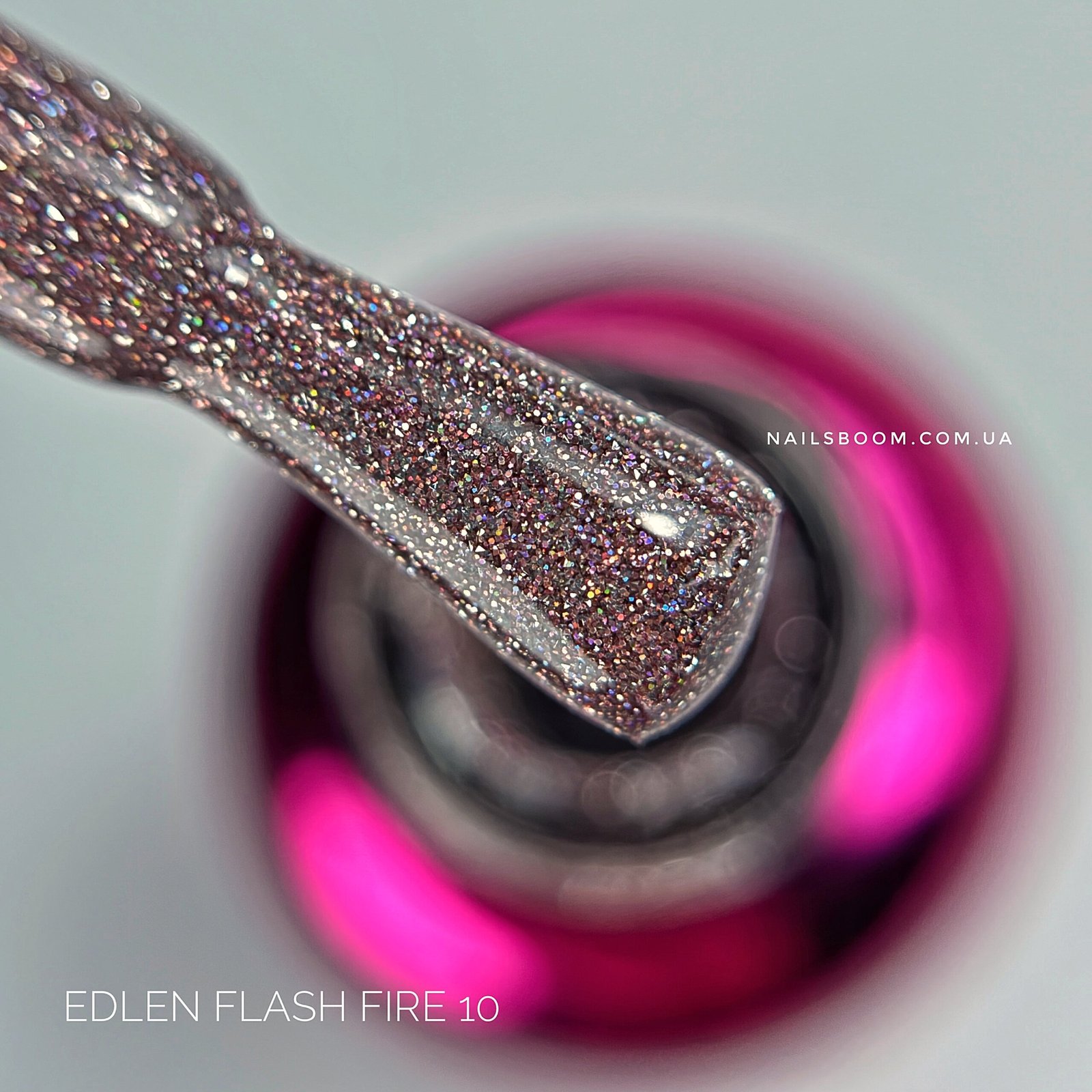 Світловідбиваючий гель-лак EDLEN Flash fire №10, 9 мл