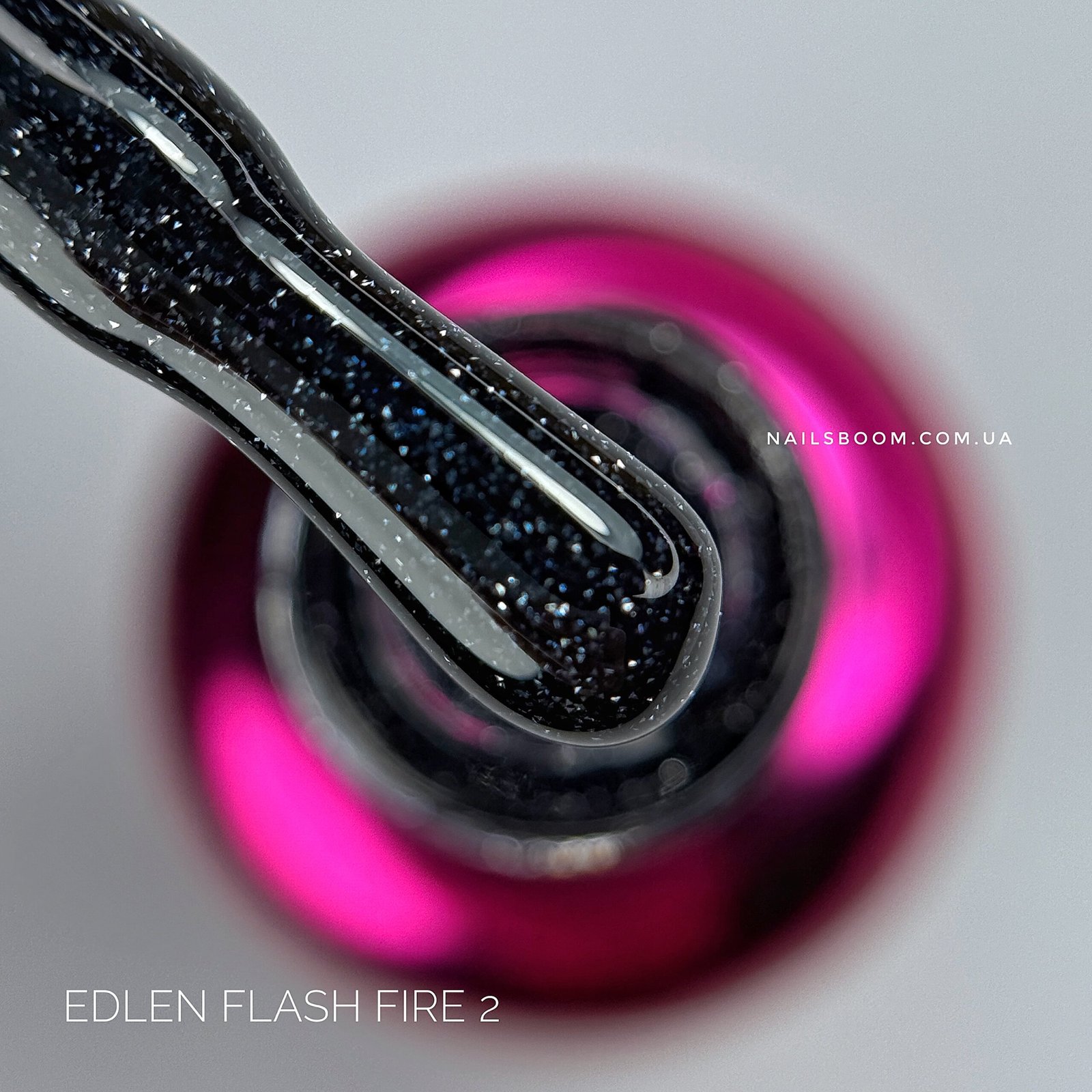 Світловідбиваючий гель-лак EDLEN Flash fire №02, 9 мл