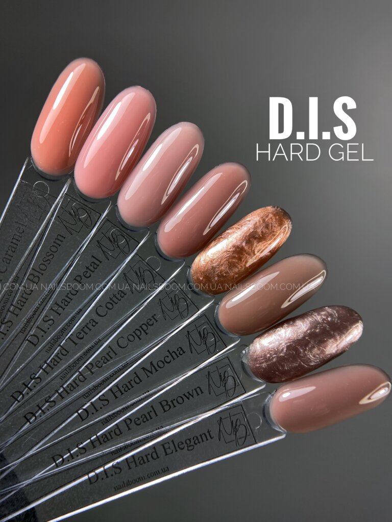 Камуфлюючий гель D.I.S nails Hard Pearl Brown, 28 мл