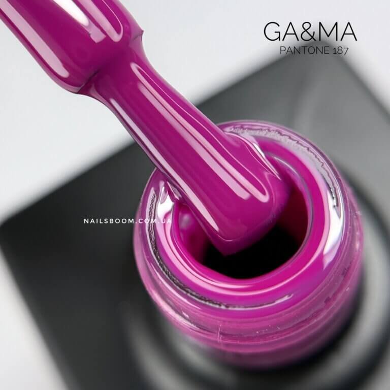 Гель-лак GA&MA Pantone collection 187 Rose Voilet, 10 мл