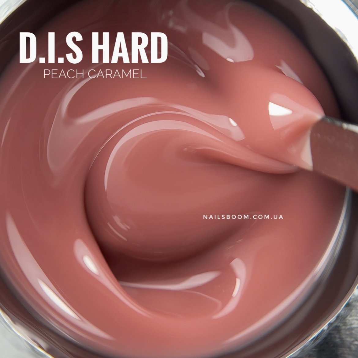 Камуфлюючий гель D.I.S nails Hard Peach Caramel, 28 мл