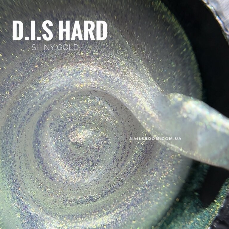 Камуфлюючий гель D.I.S nails Hard Shiny Gold, 28 мл