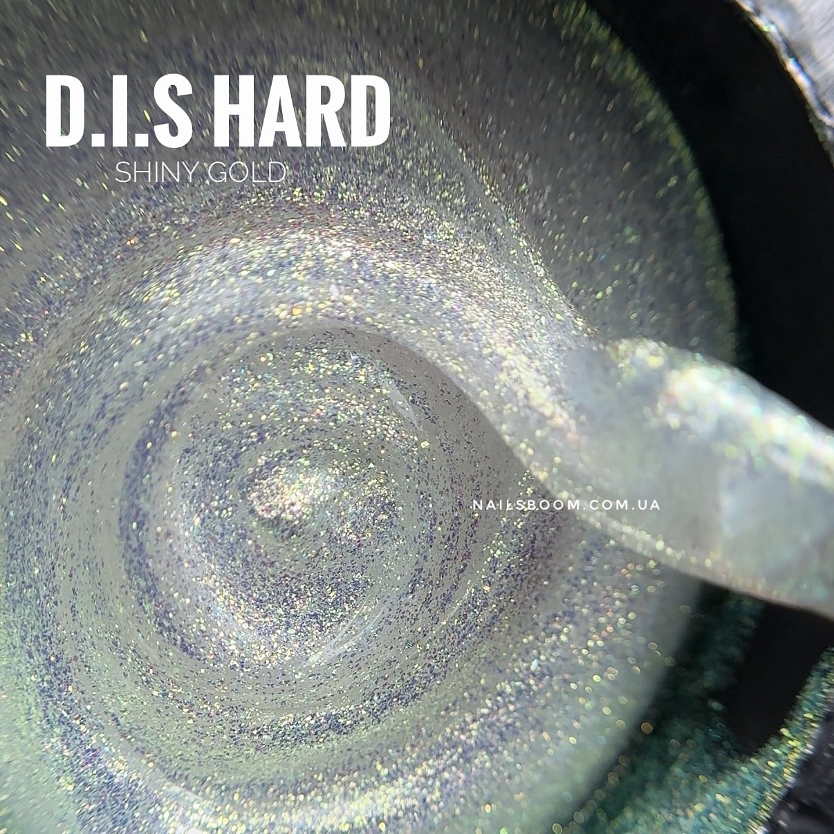 Камуфлюючий гель D.I.S nails Hard Shiny Gold, 28 мл