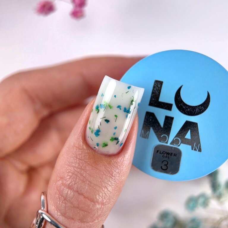 Гель із сухоцвітами LUNA Flower gel 03, 15 мл