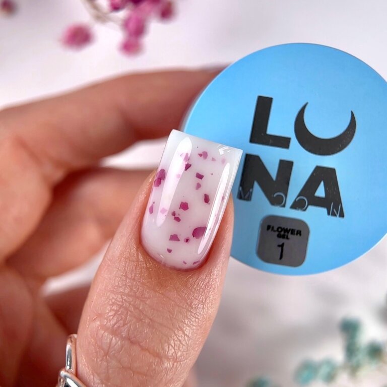 Гель із сухоцвітами LUNA Flower gel 01, 15 мл