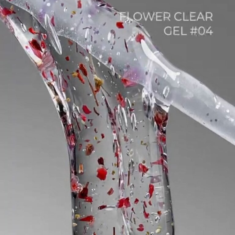 Прозорий гель з сухоцвітами Miss Luna Flower Clear Gel 04, 15 мл