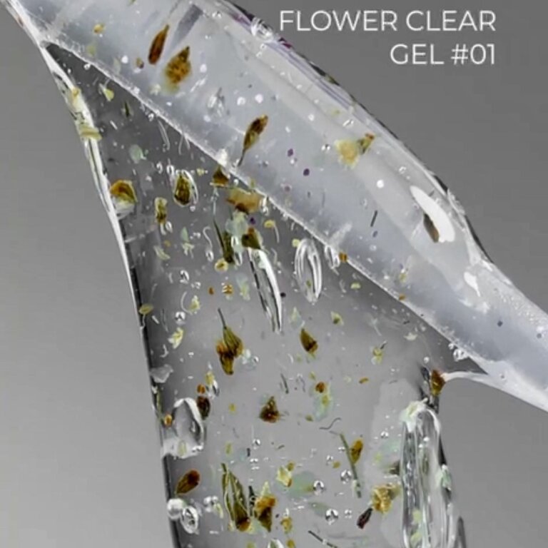 IMG_7537 Прозорий гель з сухоцвітами Miss Luna Flower Clear Gel 01, 15 мл