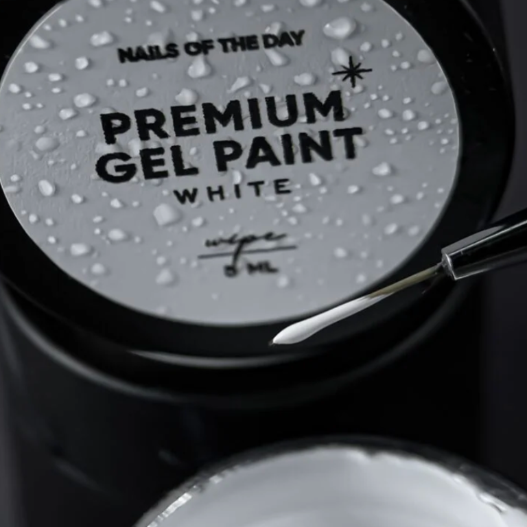 Гель-фарба біла З липким шаром NAILS OF THE DAY White wipe, 5 мл