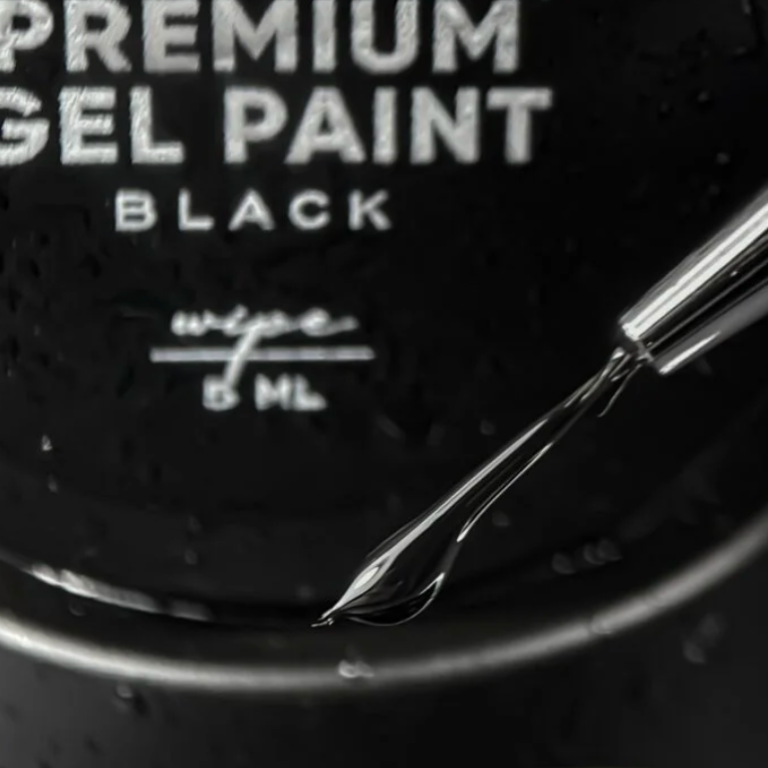 Гель-фарба чорна З липким шаром NAILS OF THE DAY Black wipe, 5 мл