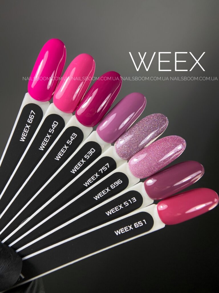 Гель-лак для нігтів WEEX 543, 11 мл