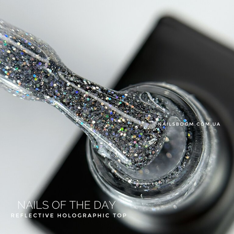 Світловідбиваючий топ NAILS OF THE DAY Reflective Holographic, 10 мл
