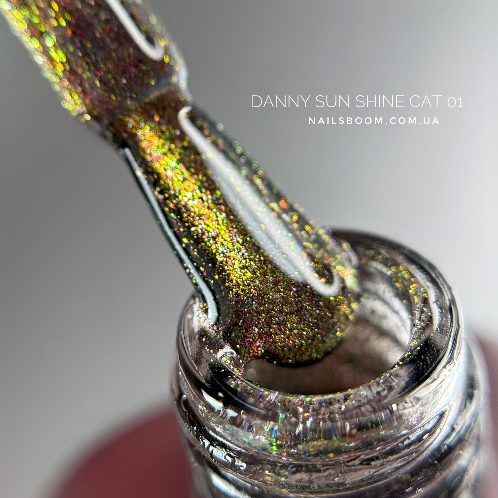 Гель-лак котяче око Danny Sunshine cat eye 01, 12 мл