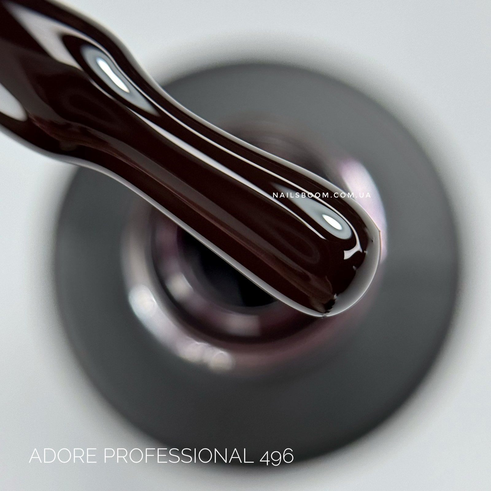 Гель-лак ADORE PROFESSIONAL 496 black cherry, 12 мл