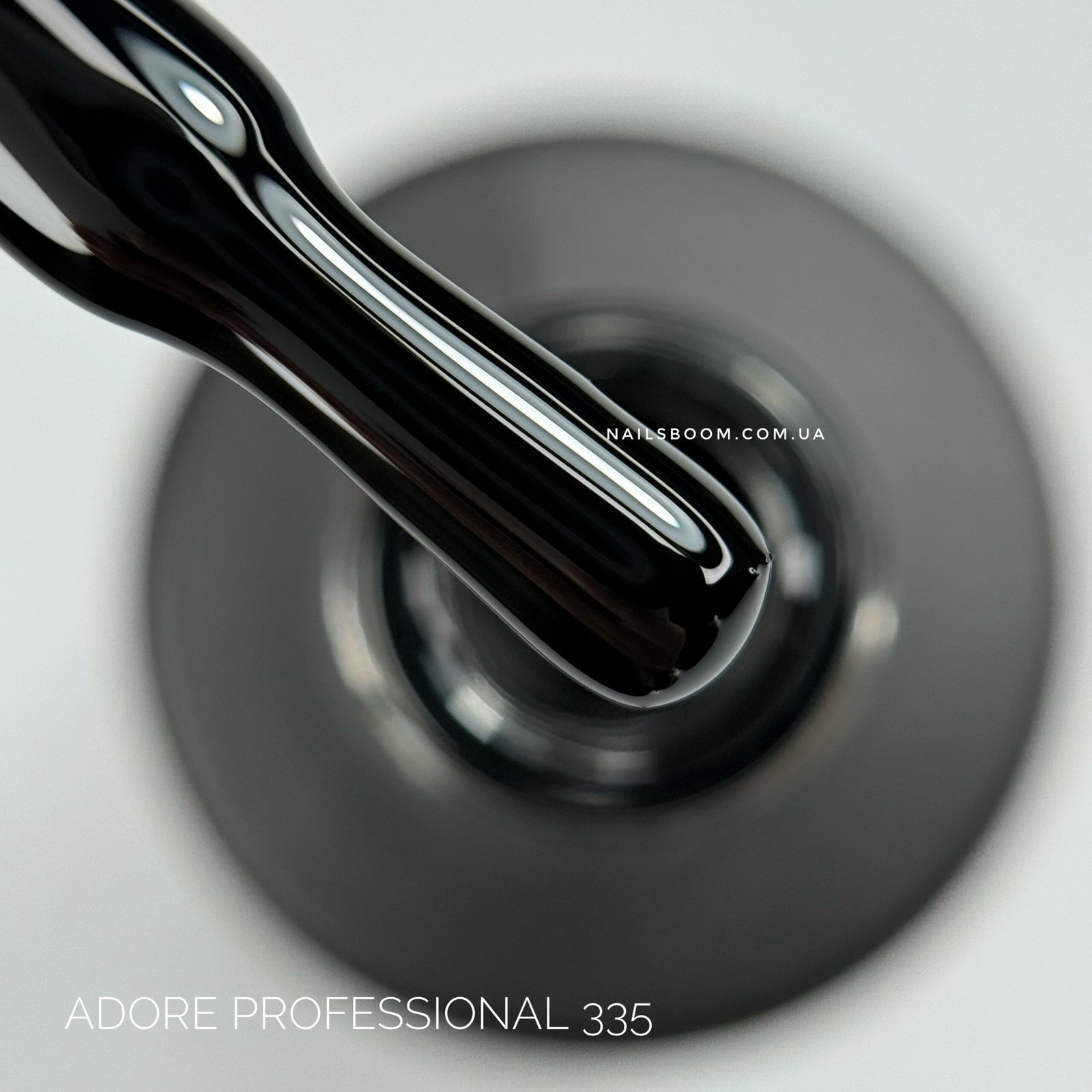 Гель-лак ADORE PROFESSIONAL 335 jetblack, 8 мл