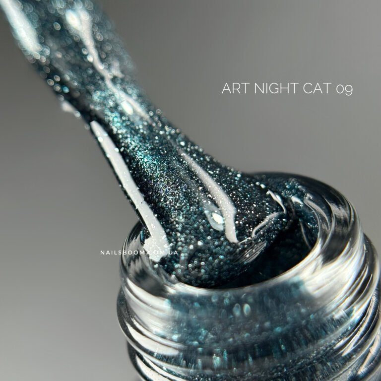 IMG_5046 Світловідбиваючий гель-лак котяче око ART Night Cat 09, 6 мл