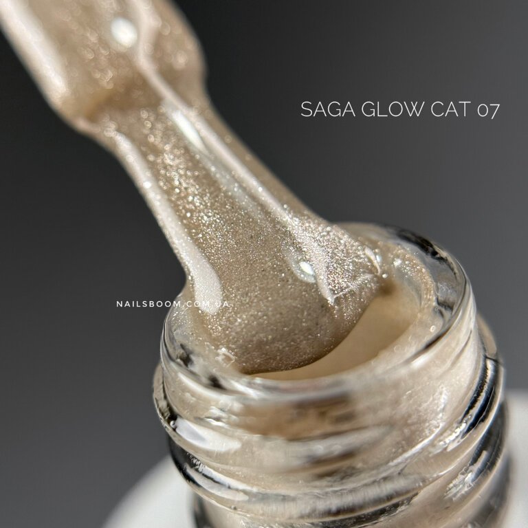Гель-лак котяче око Saga Glow 07, 10 мл