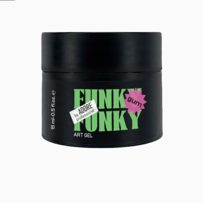 Гель-жуйка прозора ADORE Professional Funky Gum, 15 мл (баночка)