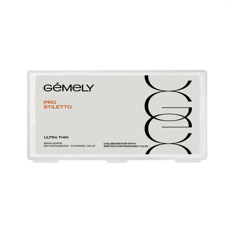 IMG_8522 Верхні форми GEMELY Pro Stiletto Ultra Thin, 150 шт