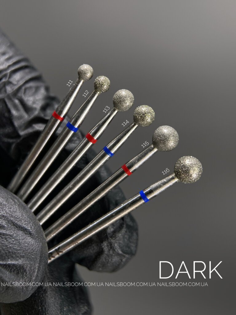 Фреза алмазна DARK 113, шар 040, червоний комірець