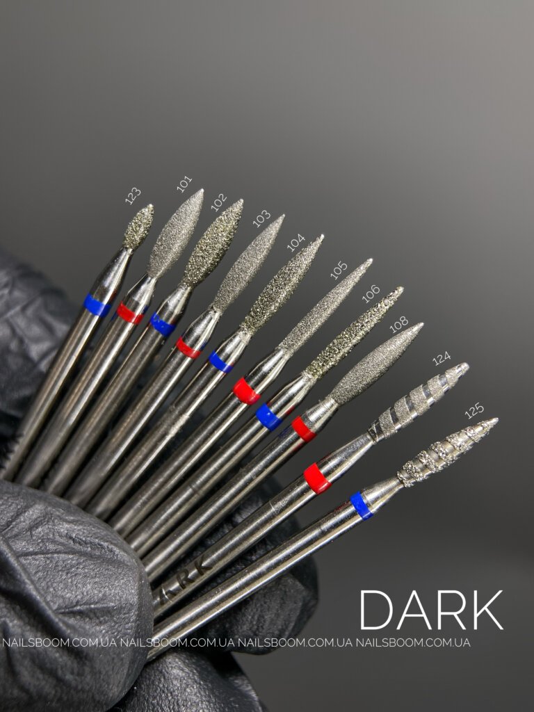 Фреза алмазна DARK 113, шар 040, червоний комірець