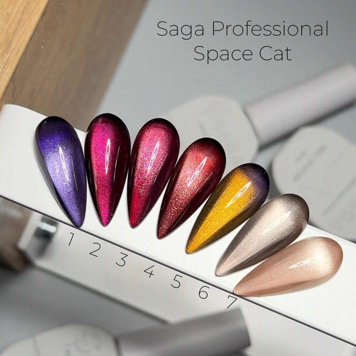 Screenshot Гель-лак котяче око Saga Professional Space cat eye 01, 10 мл