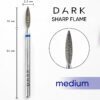 Фреза алмазна DARK полум'я 2,3*10 мм, синій комірець