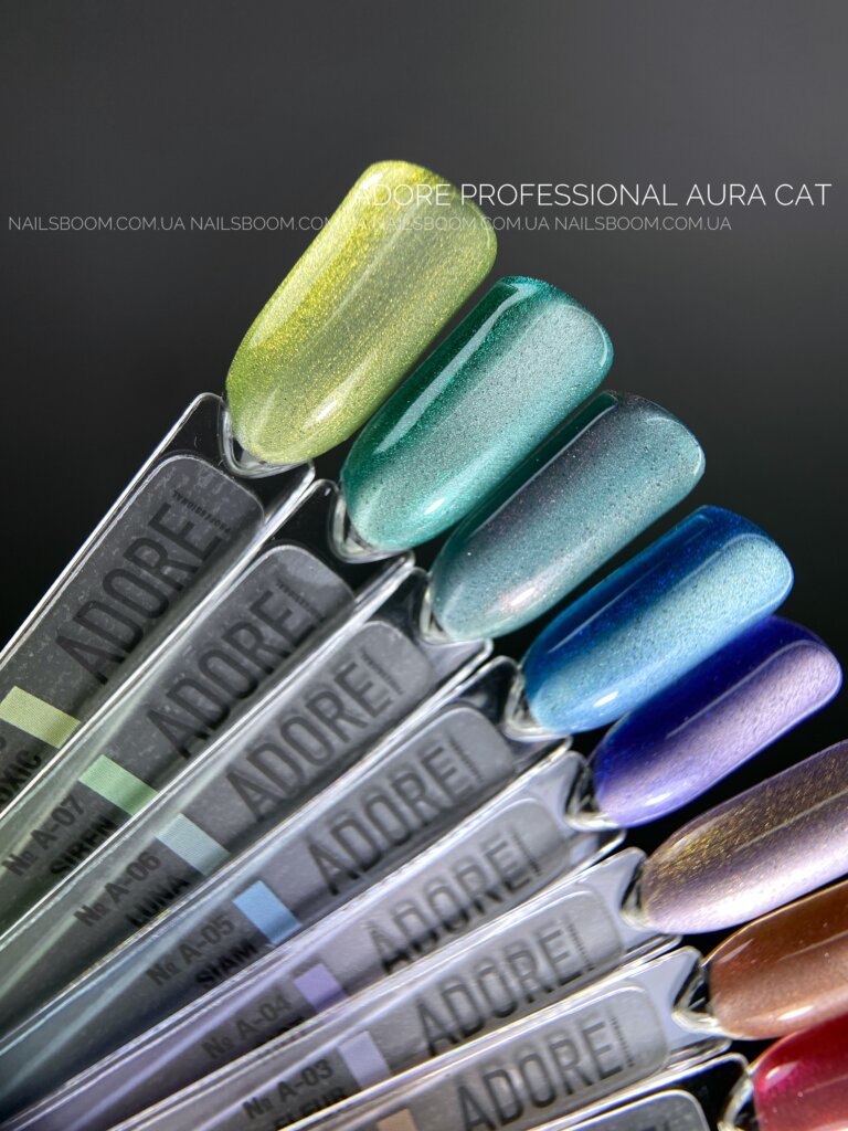 Світловідбиваючий гель-лак котяче око ADORE PROFESSIONAL Aura Cat A-06, 8 мл
