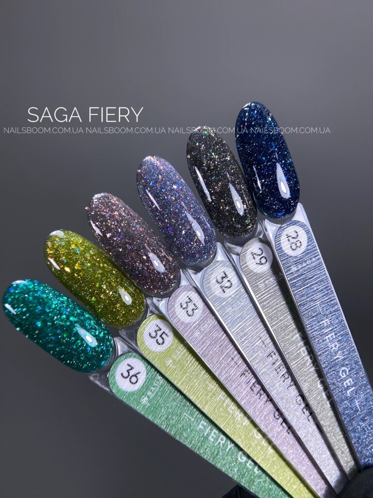 IMG_4428 Світловідбиваючий гель-лак Saga Fiery 21, 10 мл