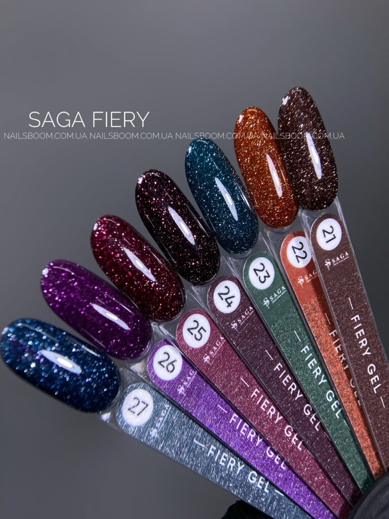 IMG_4431 Світловідбиваючий гель-лак Saga Fiery 21, 10 мл
