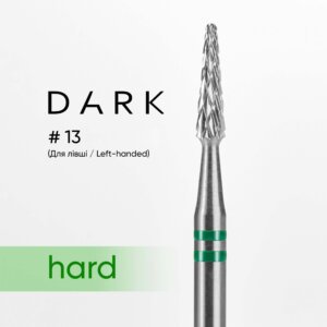 Фреза твердосплавна DARK 13 (для лівші), зелений комірець