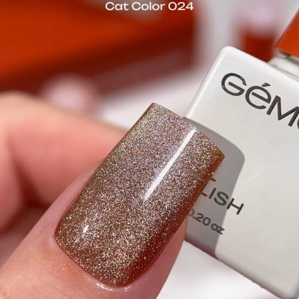 Гель-лак котяче око GEMELY Cat Color 024, 6 мл
