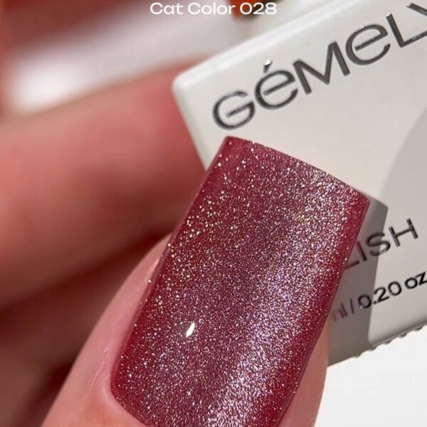 Гель-лак котяче око GEMELY Cat Color 028, 6 мл