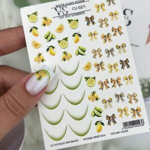 Слайдер дизайн без зайвої плівки VS nails CU-027